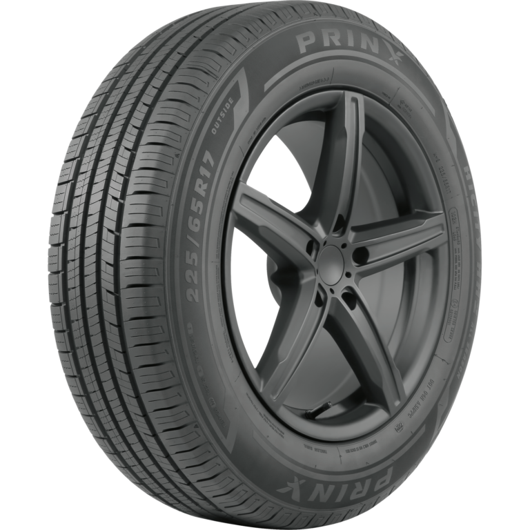 tire three-quarter view