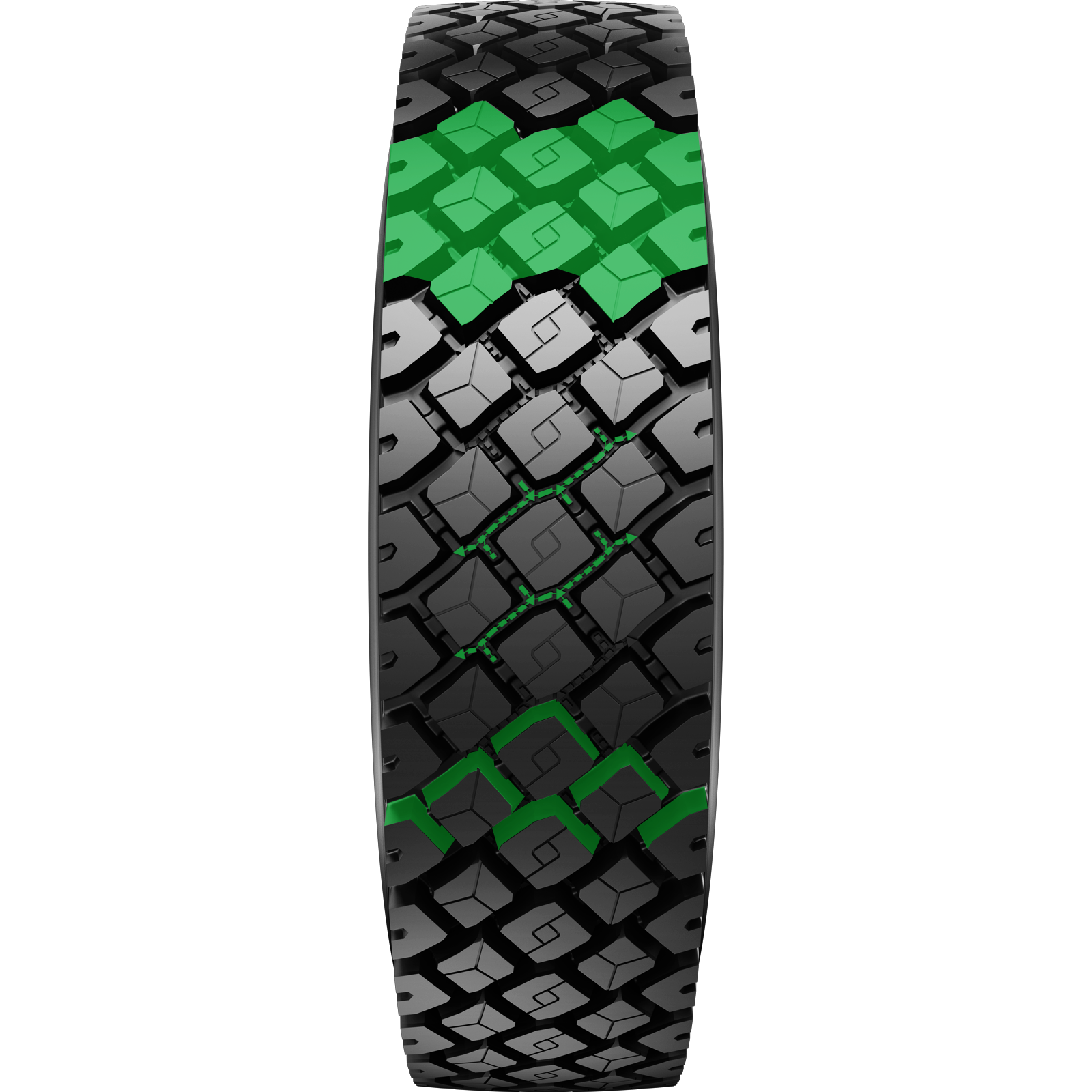 tire tread view