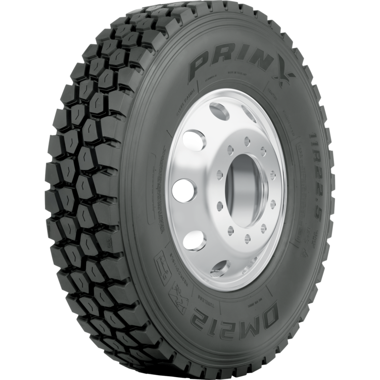 tire three-quarter view