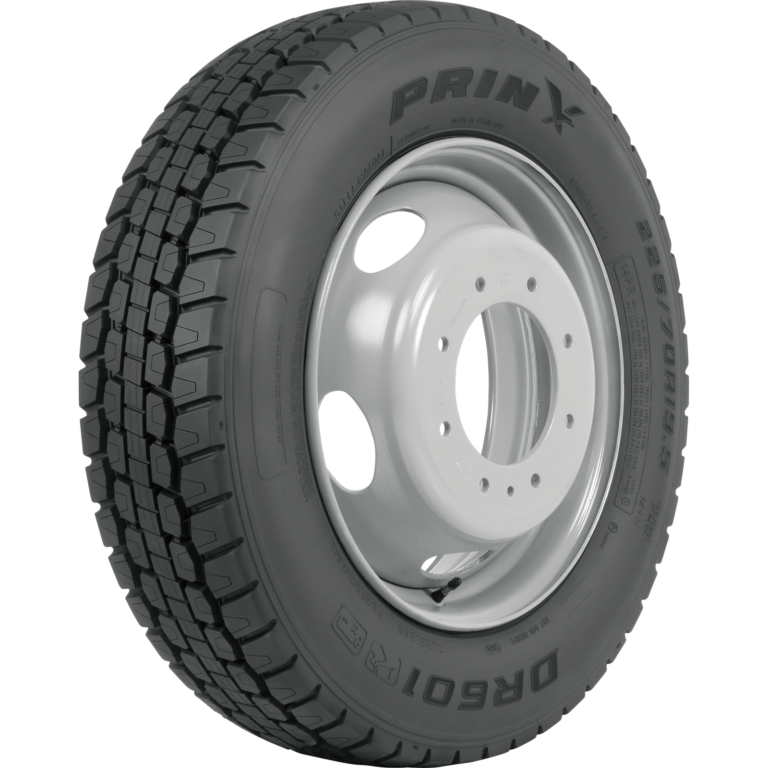 tire three-quarter view