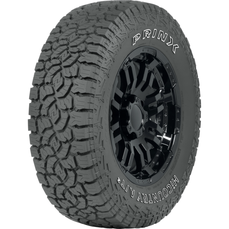 tire three-quarter view
