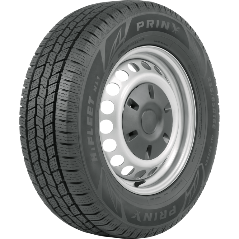 tire three-quarter view